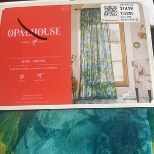OPAL HOUSE sheer curtain 3/$24